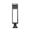 Z-Lite Barwick 1 Light Outdoor Pier Mounted Fixture, Black & Etched 585PHBR-533PM-BK-LED - alternate 5